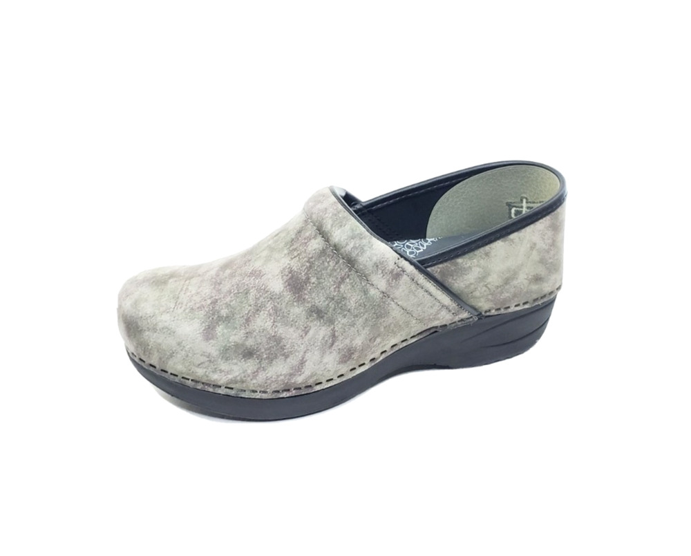 Dansko XP 2.0 Womens Professional Clogs Gray Marble Nubuck Size EU 41